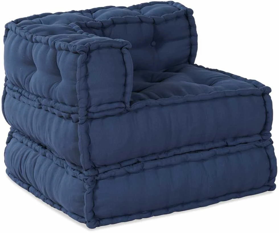 Modulinė sofa 2 vnt. Audinys Indigo 140 x 70 x 56 cm