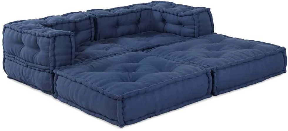 Modulinė sofa 2 vnt. Audinys Indigo 140 x 70 x 56 cm