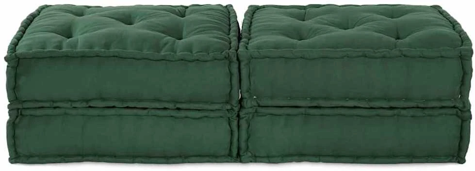 Modulinė sofa 2 vnt. Audinys Žalia 140 x 70 x 36 cm