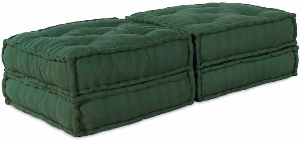 Modulinė sofa 2 vnt. Audinys Žalia 140 x 70 x 36 cm
