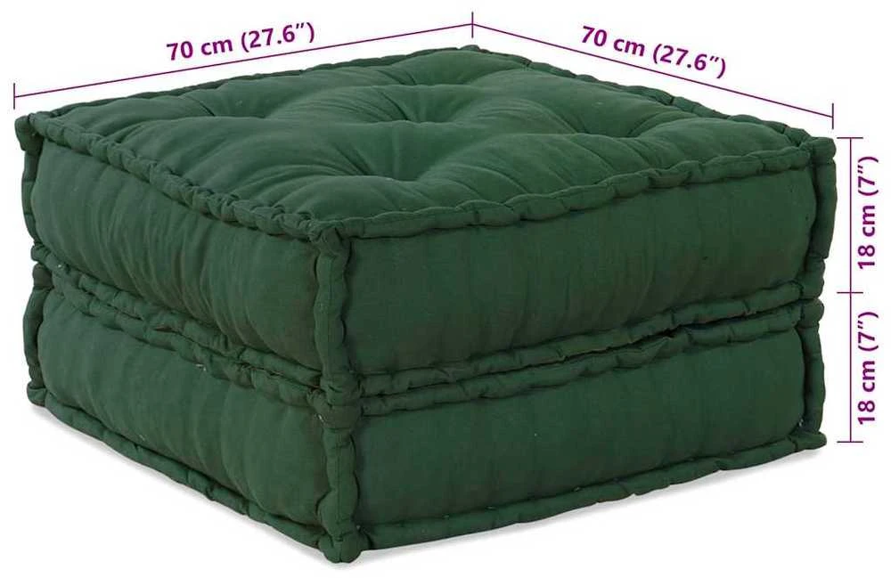 Modulinė sofa 2 vnt. Audinys Žalia 140 x 70 x 36 cm