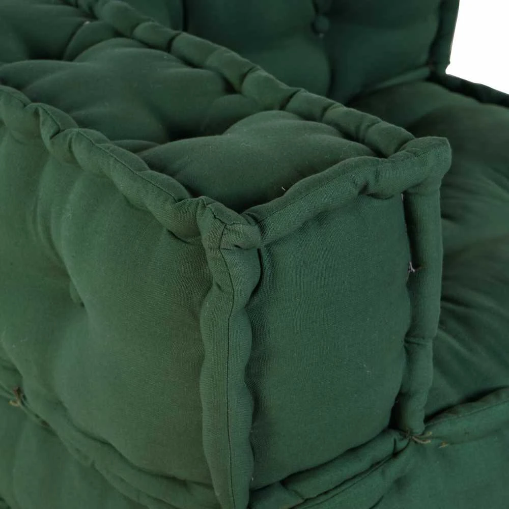 Modulinė sofa 2 vnt. Audinys Žalia 140 x 70 x 56 cm