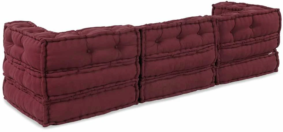 Modulinė sofa Audinys Raudonmedis 210 x 70 x 56 cm