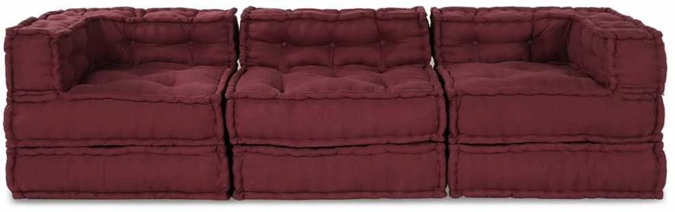 Modulinė sofa Audinys Raudonmedis 210 x 70 x 56 cm