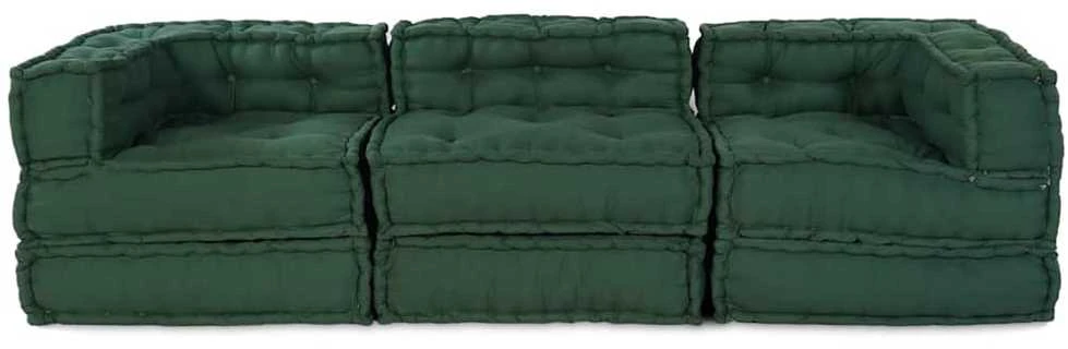 Modulinė sofa Audinys Žalia 210 x 70 x 56 cm