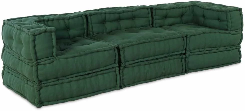 Modulinė sofa Audinys Žalia 210 x 70 x 56 cm