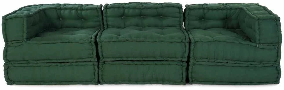 Modulinė sofa Audinys Žalia 210 x 70 x 56 cm