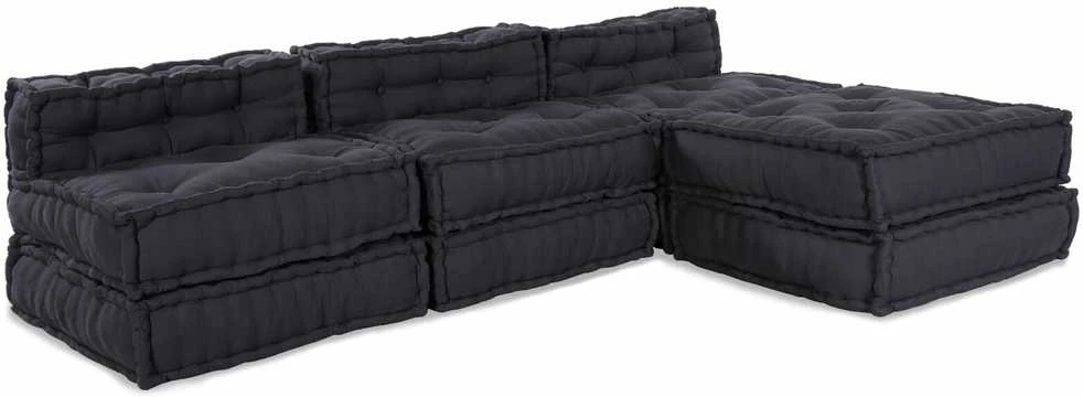 Modulinė sofa Audinys Antracito 210 x 140 x 56 cm