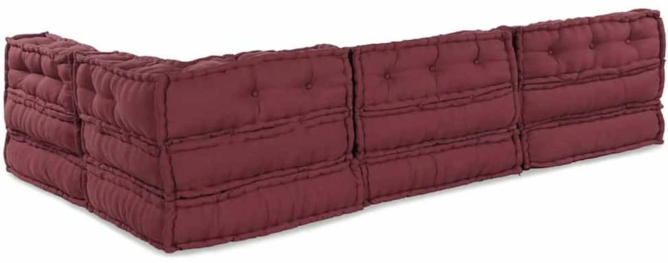 Modulinė sofa Audinys Raudonmedis 210 x 140 x 56 cm
