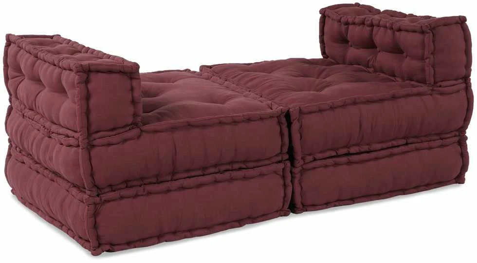 Modulinė sofa Audinys Raudonmedis 210 x 140 x 56 cm