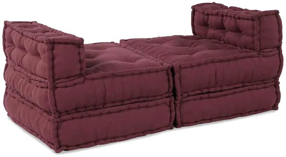 Modulinė sofa Audinys Raudonmedis 210 x 140 x 56 cm