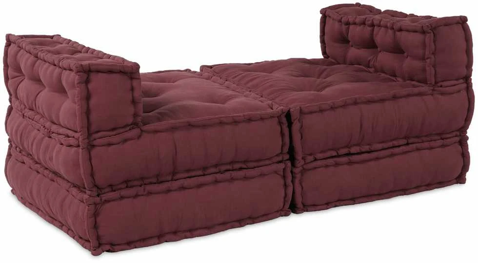 Modulinė sofa Audinys Raudonmedis 210 x 140 x 56 cm