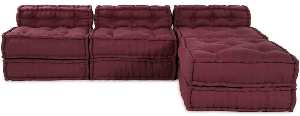 Modulinė sofa Audinys Raudonmedis 210 x 140 x 56 cm
