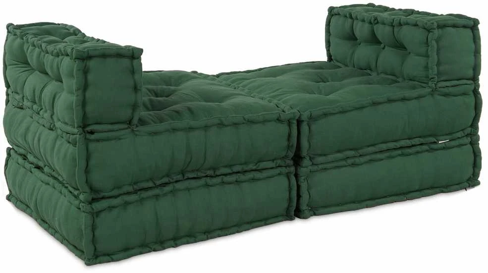 Modulinė sofa Audinys Žalia 210 x 140 x 56 cm