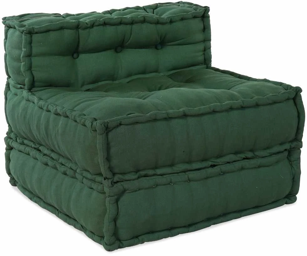 Modulinė sofa Audinys Žalia 210 x 140 x 56 cm