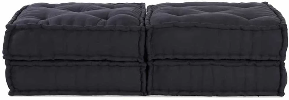 Modulinė sofa 2 vnt. Audinys Antracito 140 x 70 x 36 cm