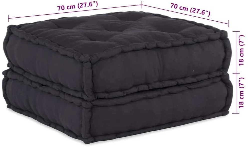 Modulinė sofa 2 vnt. Audinys Antracito 140 x 70 x 36 cm