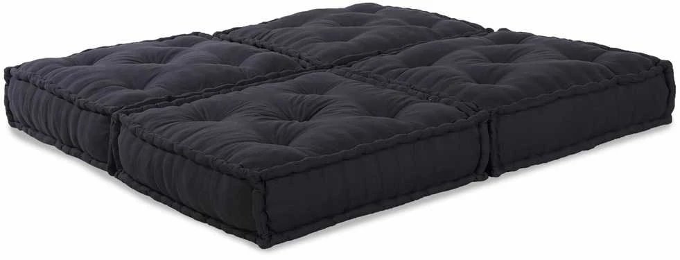 Modulinė sofa 2 vnt. Audinys Antracito 140 x 70 x 36 cm