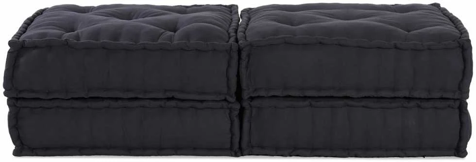 Modulinė sofa 2 vnt. Audinys Antracito 140 x 70 x 36 cm