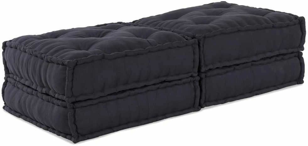 Modulinė sofa 2 vnt. Audinys Antracito 140 x 70 x 36 cm