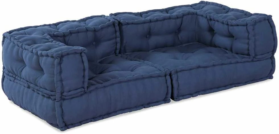 Modulinė sofa 3 vnt. Audinys Indigo 140 x 70 x 36 cm