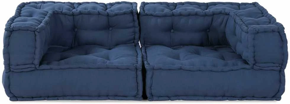 Modulinė sofa 3 vnt. Audinys Indigo 140 x 70 x 36 cm