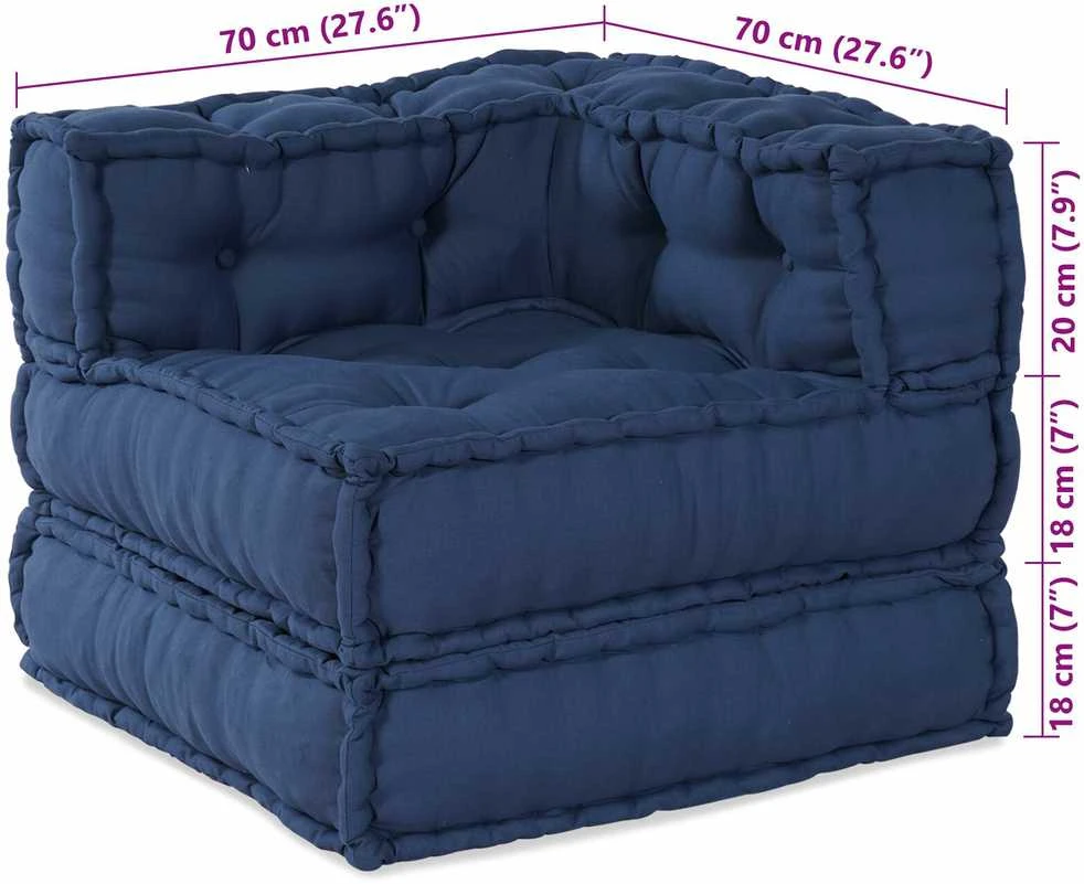 Modulinė sofa Audinys Indigo 70 x 70 x 56 cm