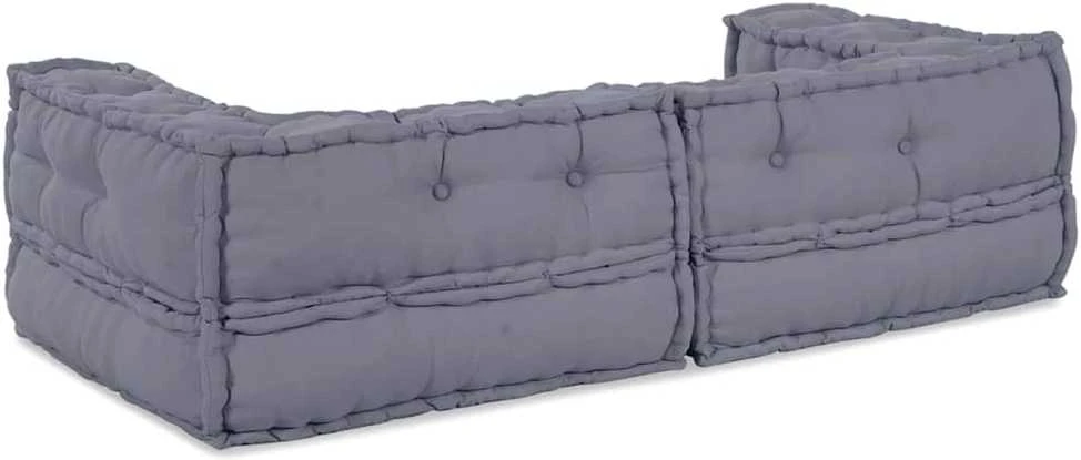 Modulinė sofa 3 vnt. Audinys Pilka 140 x 70 x 36 cm