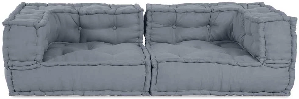 Modulinė sofa 3 vnt. Audinys Pilka 140 x 70 x 36 cm
