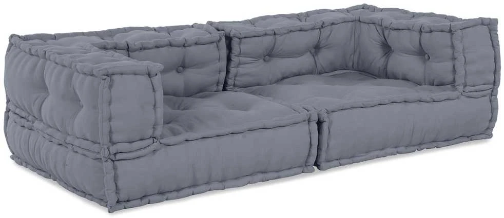 Modulinė sofa 3 vnt. Audinys Pilka 140 x 70 x 36 cm