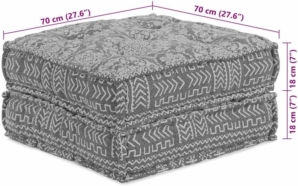 Modulinė sofa Audinys Šviesiai pilka 70 x 70 x 36 cm
