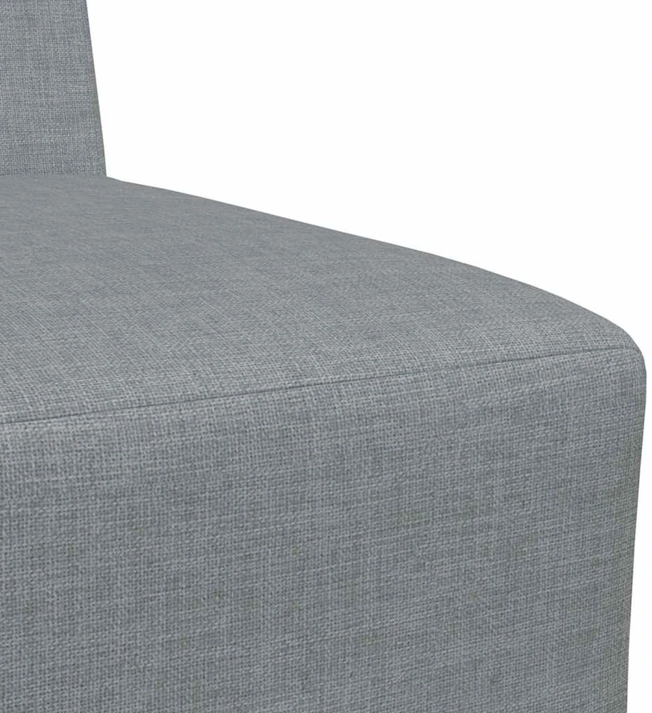 Modulinis sofa vienetas be rankų 2 vnt. Šviesiai pilka audinys