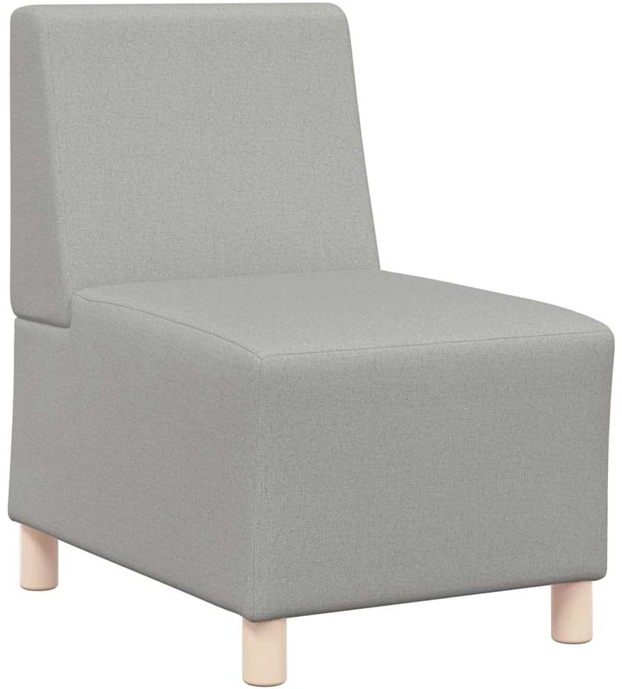 Fotelis Modulinis sofa vienetas be rankų Debesų pilka 55 x 74 x 82 cm
