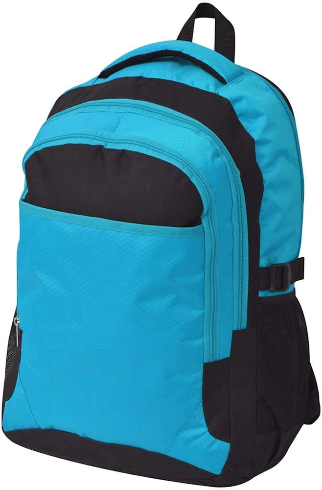 Mokyklinė kuprinė, 40 l, juoda ir mėlyna