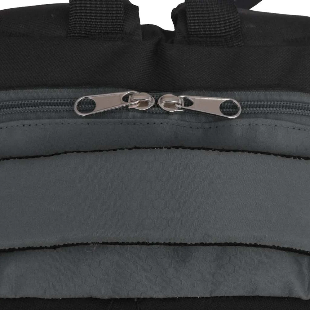 Mokyklinė kuprinė, 40 l, juoda ir pilka