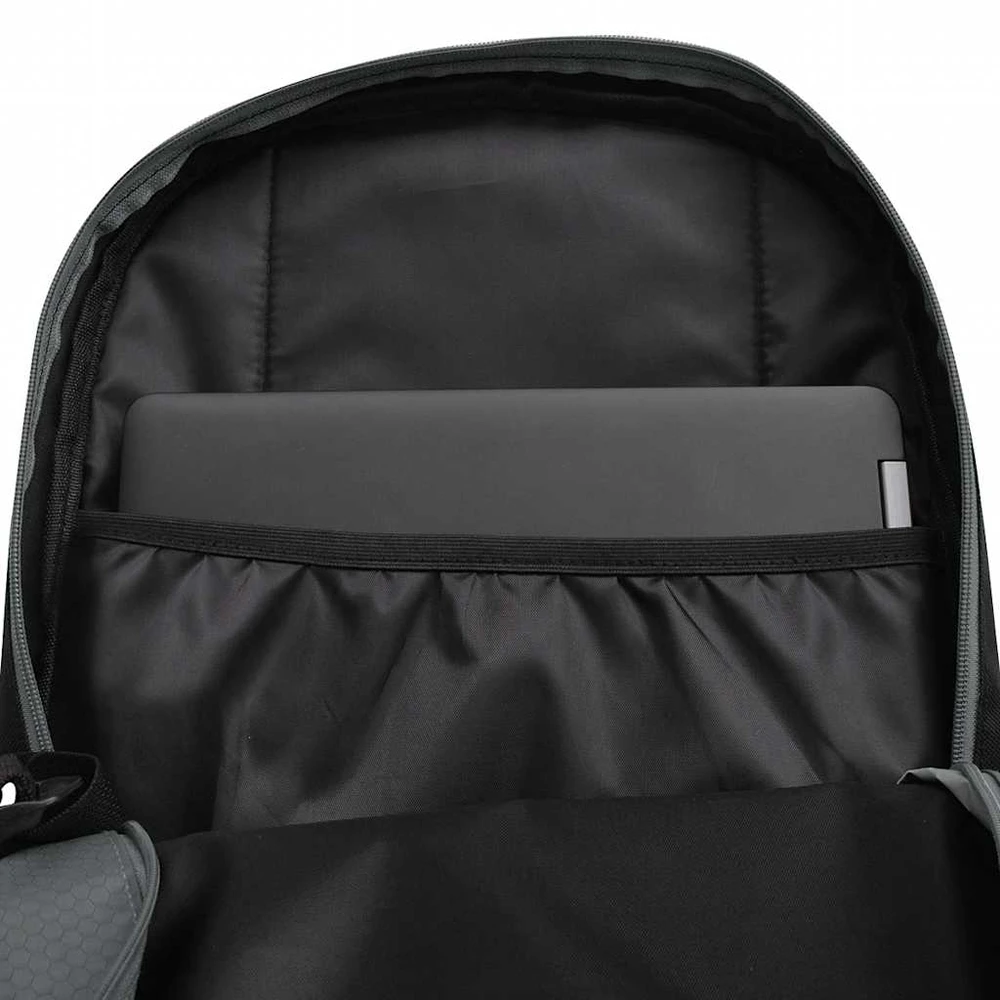Mokyklinė kuprinė, 40 l, juoda ir pilka