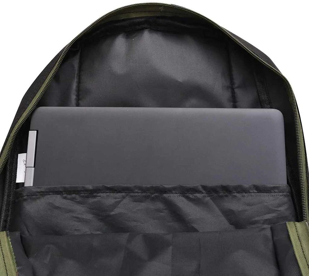 Mokyklinė kuprinė, 40l, juoda ir kamufliažo