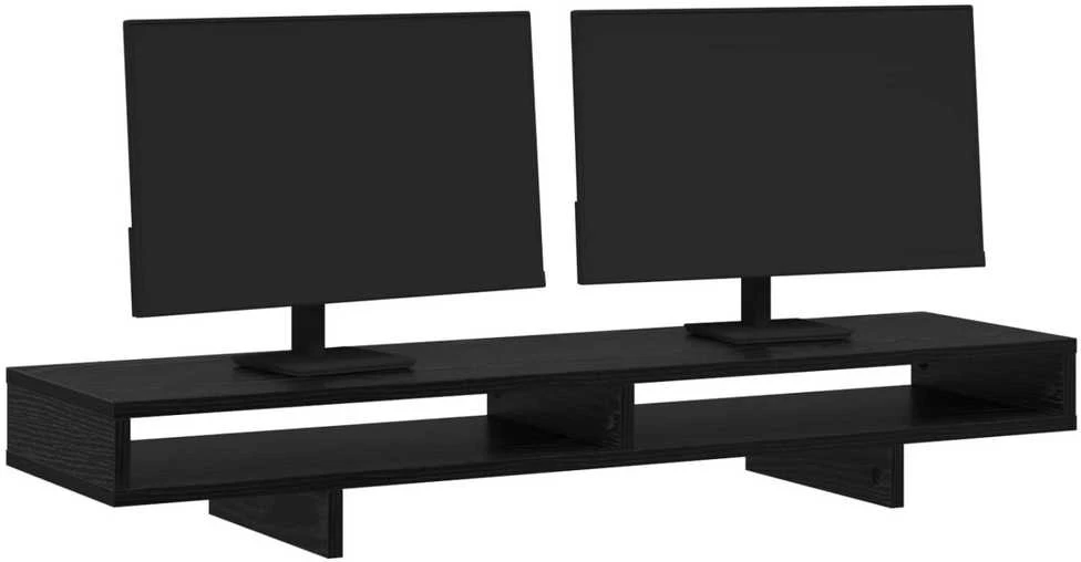 Monitoriaus laikiklis Juoda 100 x 27 x 15 cm Apdirbta mediena