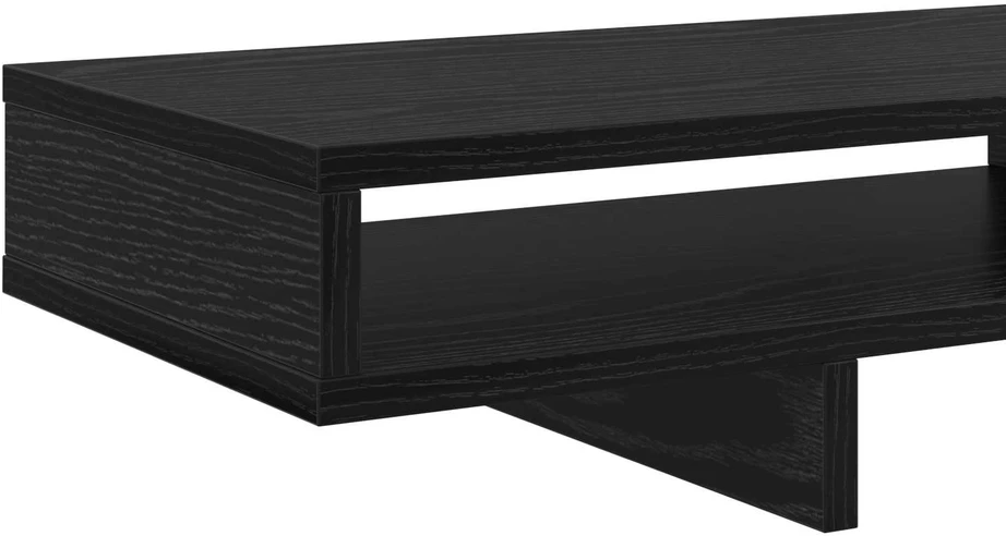 Monitoriaus laikiklis Juoda 100 x 27 x 15 cm Apdirbta mediena
