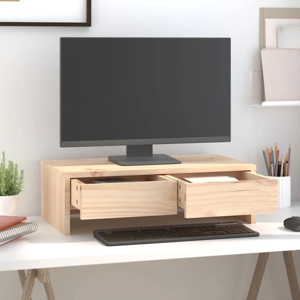 Laikiklis Monitoriaus stovas, 50x27x15cm, pušies medienos masyvas
