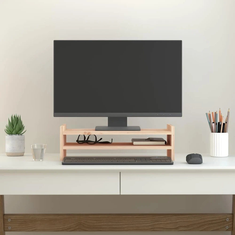 Laikiklis Monitoriaus stovas, 50x27x15cm, pušies medienos masyvas