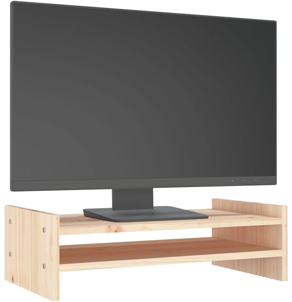 Laikiklis Monitoriaus stovas, 50x27x15cm, pušies medienos masyvas