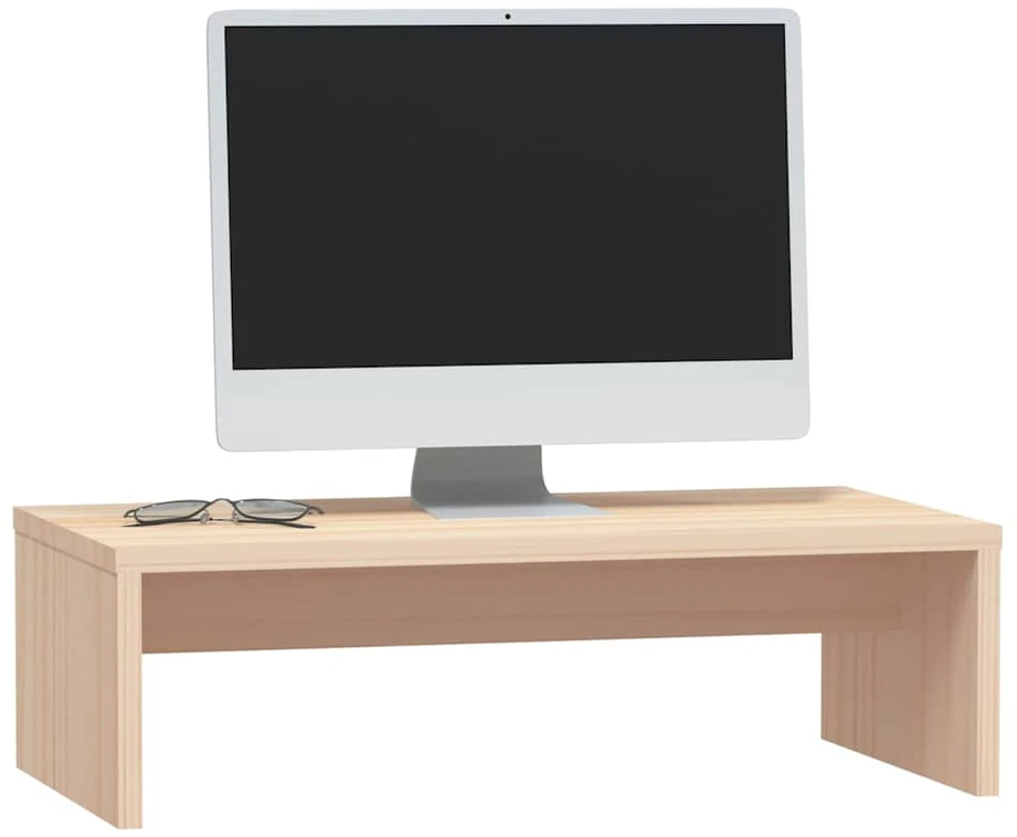 Monitoriaus stovas, 50x27x15cm, pušies medienos masyvas