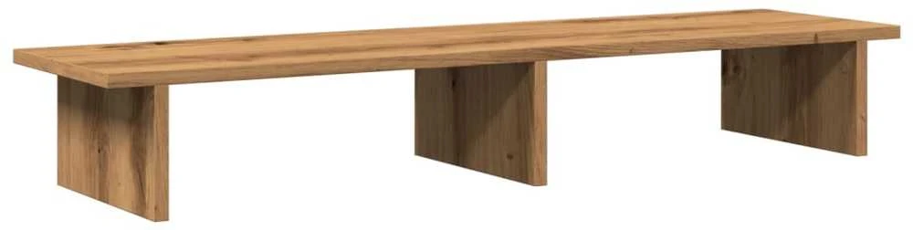 Laikiklis Monitoriaus stovas, artisano ąžuolo, 100x27x15cm, mediena