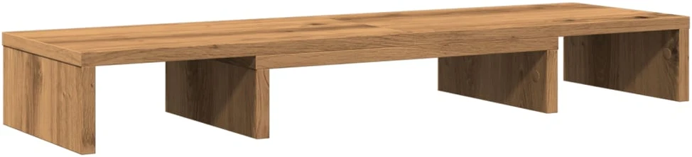 Laikiklis Monitoriaus stovas, artisano ąžuolo, 80x24x10,5cm, mediena