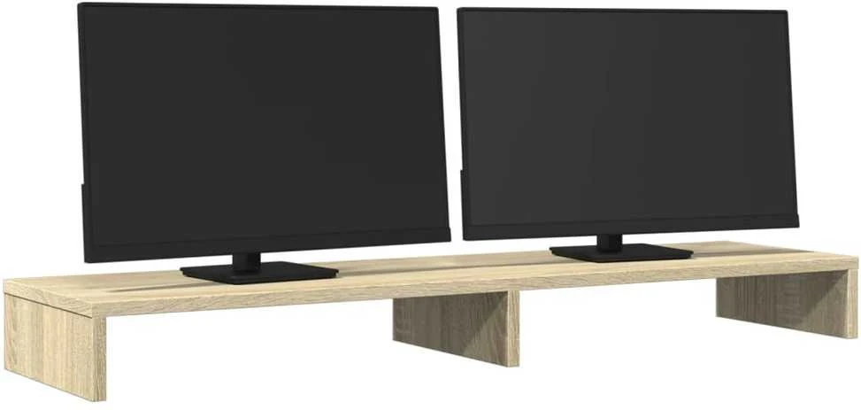 Laikiklis Monitoriaus stovas, ąžuolo, 100x27x10cm, apdirbta mediena