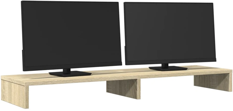 Laikiklis Monitoriaus stovas, ąžuolo, 100x27x10cm, apdirbta mediena