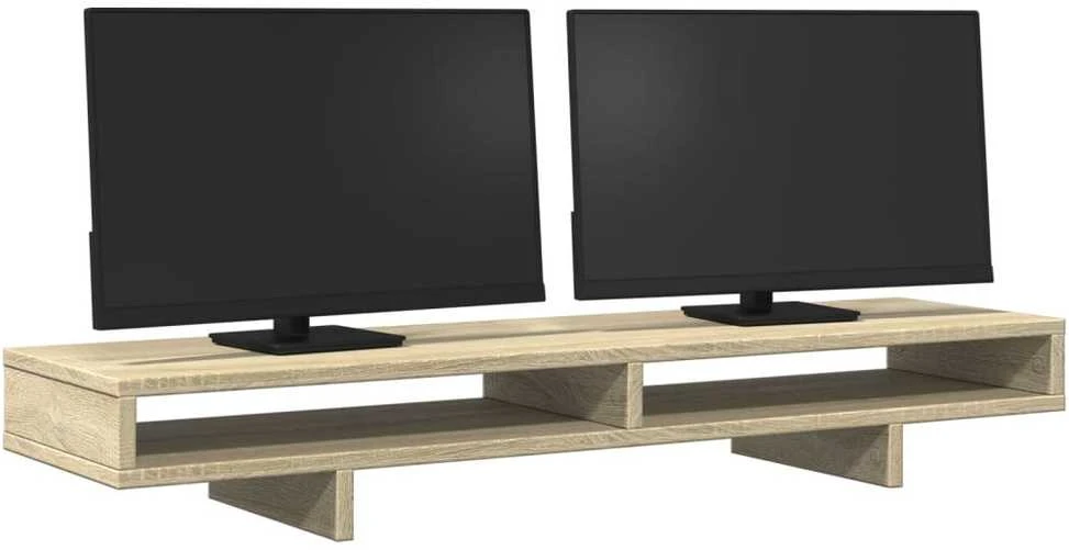 Laikiklis Monitoriaus stovas, ąžuolo, 100x27x15cm, apdirbta mediena