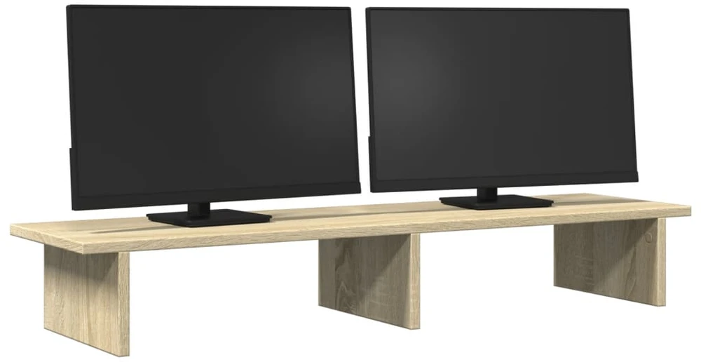 Laikiklis Monitoriaus stovas, ąžuolo, 100x27x15cm, apdirbta mediena