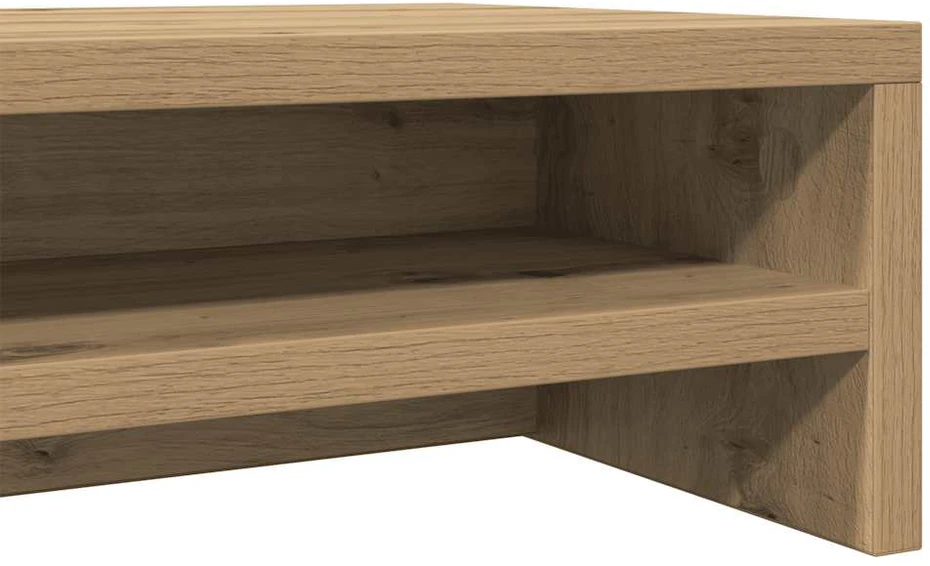 Laikiklis Monitoriaus stovas, ąžuolo spalvos, 100x24x13 cm, inžinerinė mediena